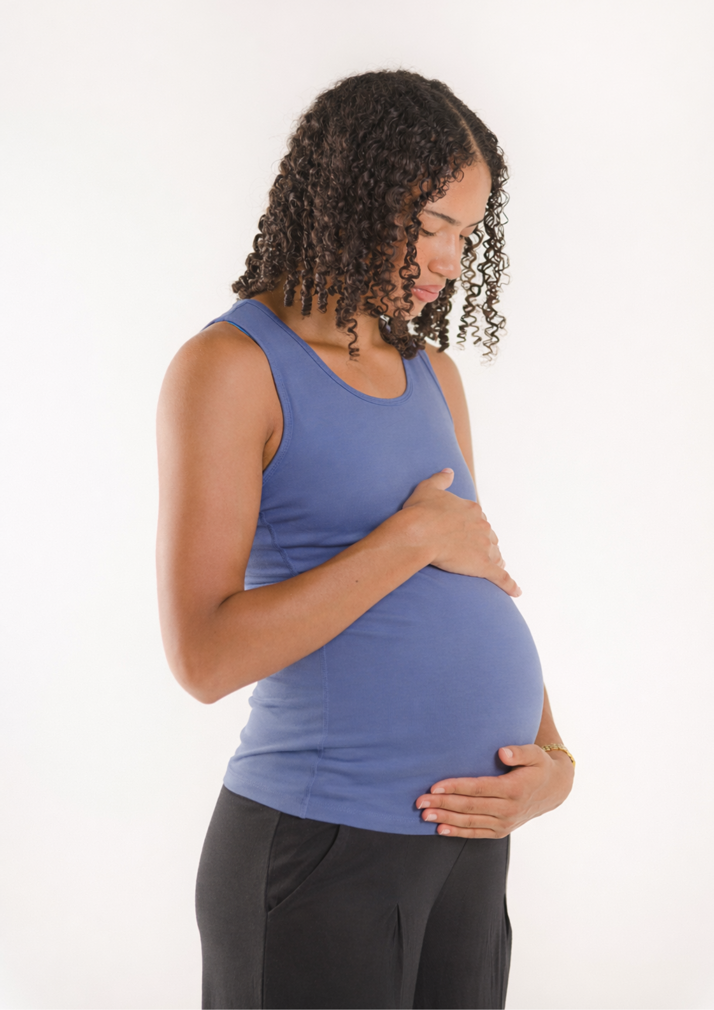 Essentiële voedings-tanktop - lichtblauw