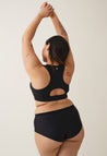 Menstruatieondergoed - Naadloze Hipster - Zeer lichte bescherming - Zwart