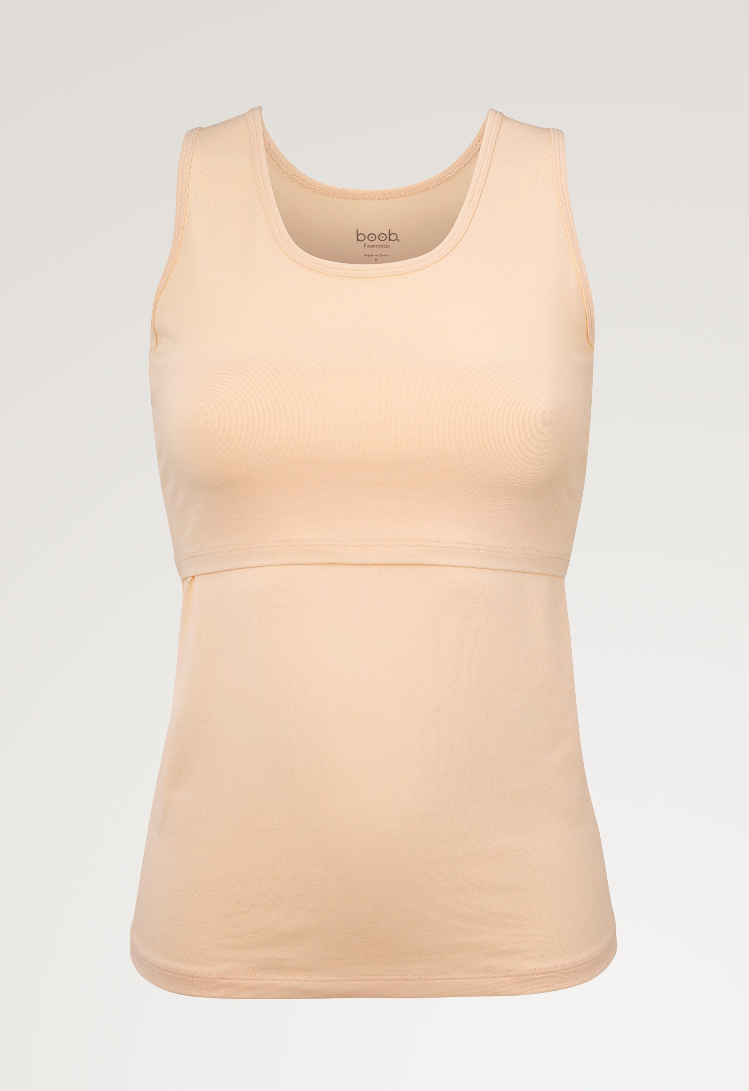 Essentiële voedings-tanktop - Beige/Abrikoos