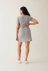 The Shirt Mini Dress - Grey Melange