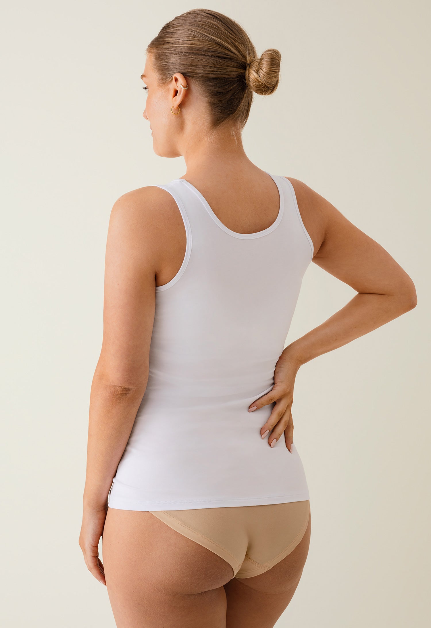 Essentiële voedings-tanktop - wit