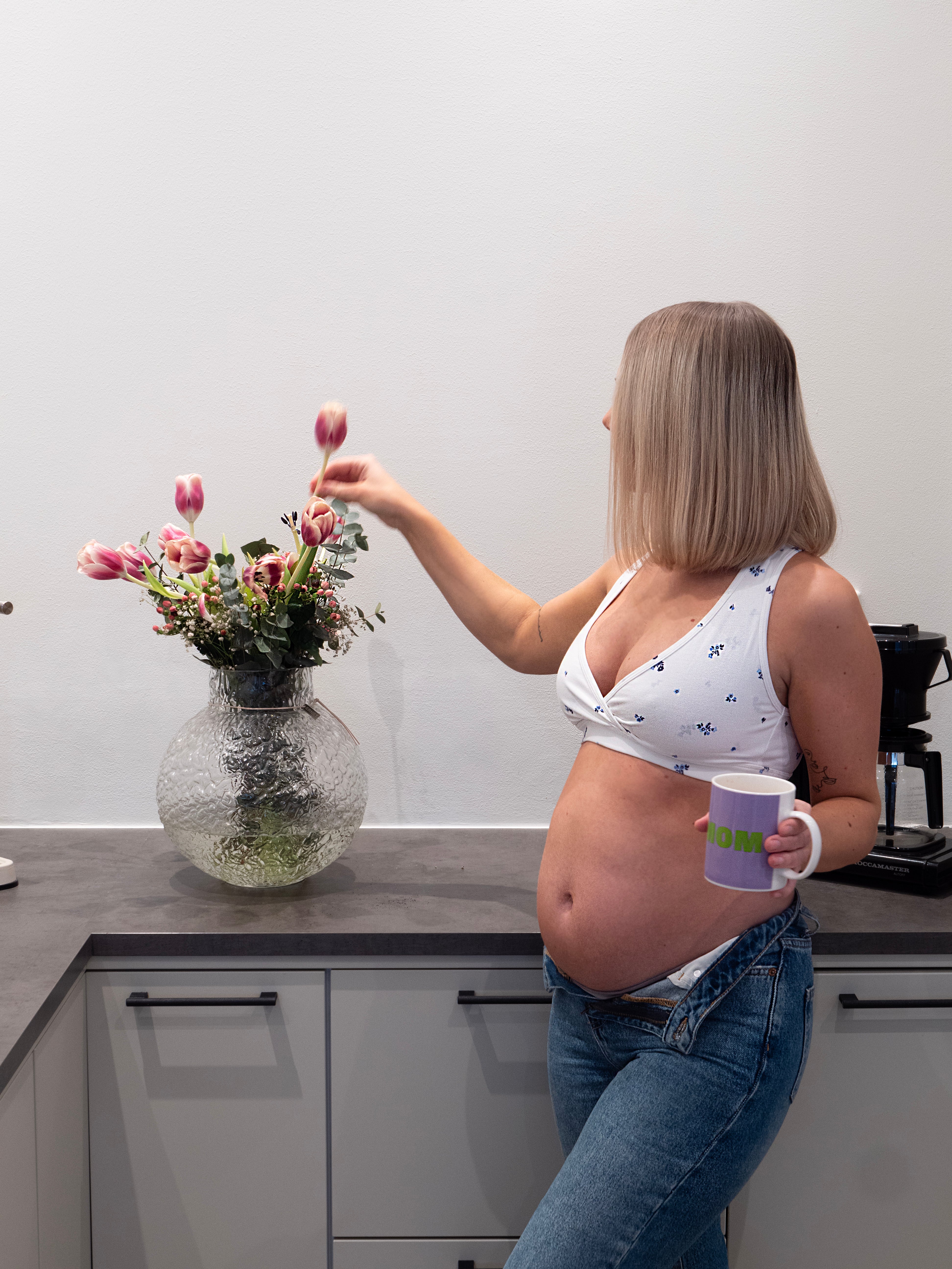 Essentiële zwangerschaps- en voedingsbeha - Bloemenprint