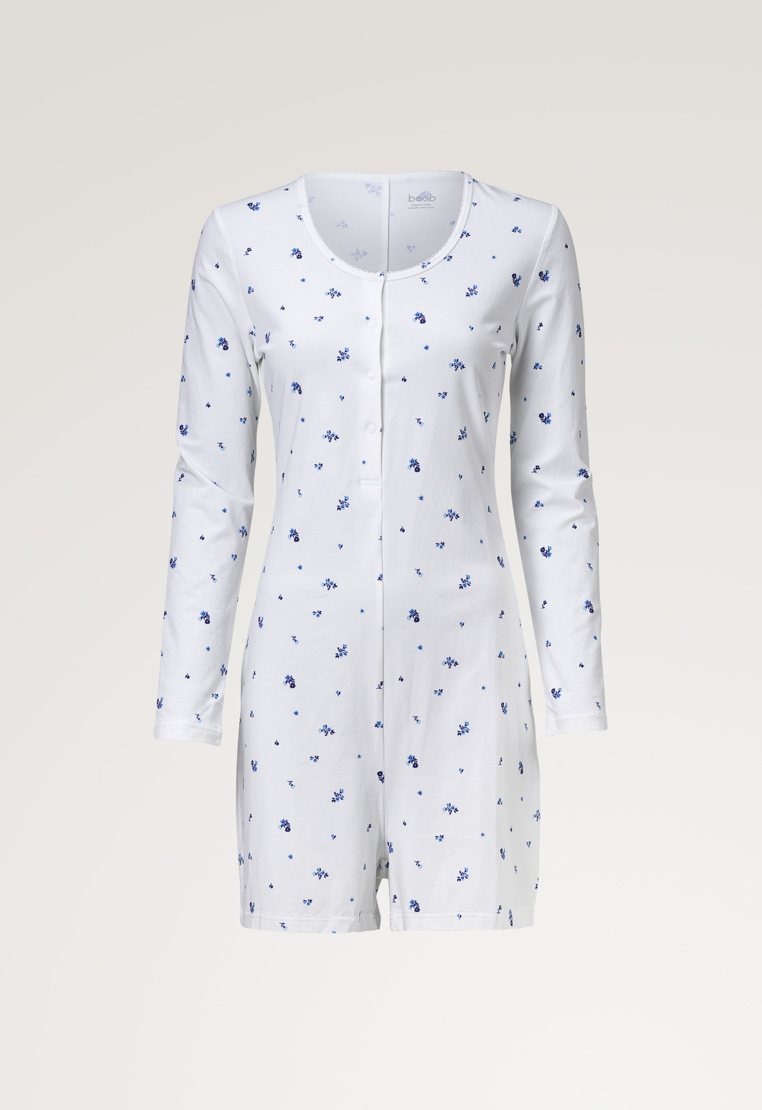 Zwangerschapsromper - Bloemenprint