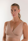 Zachte voedingsbeha 34D - 48DDD-E - zandkleurig