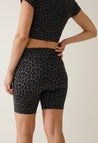 OONO bikershorts - luipaardprint - grijs/zwart