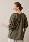 Poetess Blouse - Dennegroen
