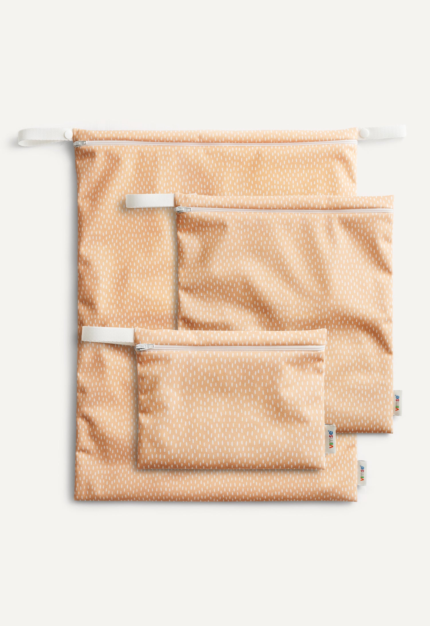 Waterdichte tas - geel met spikkels