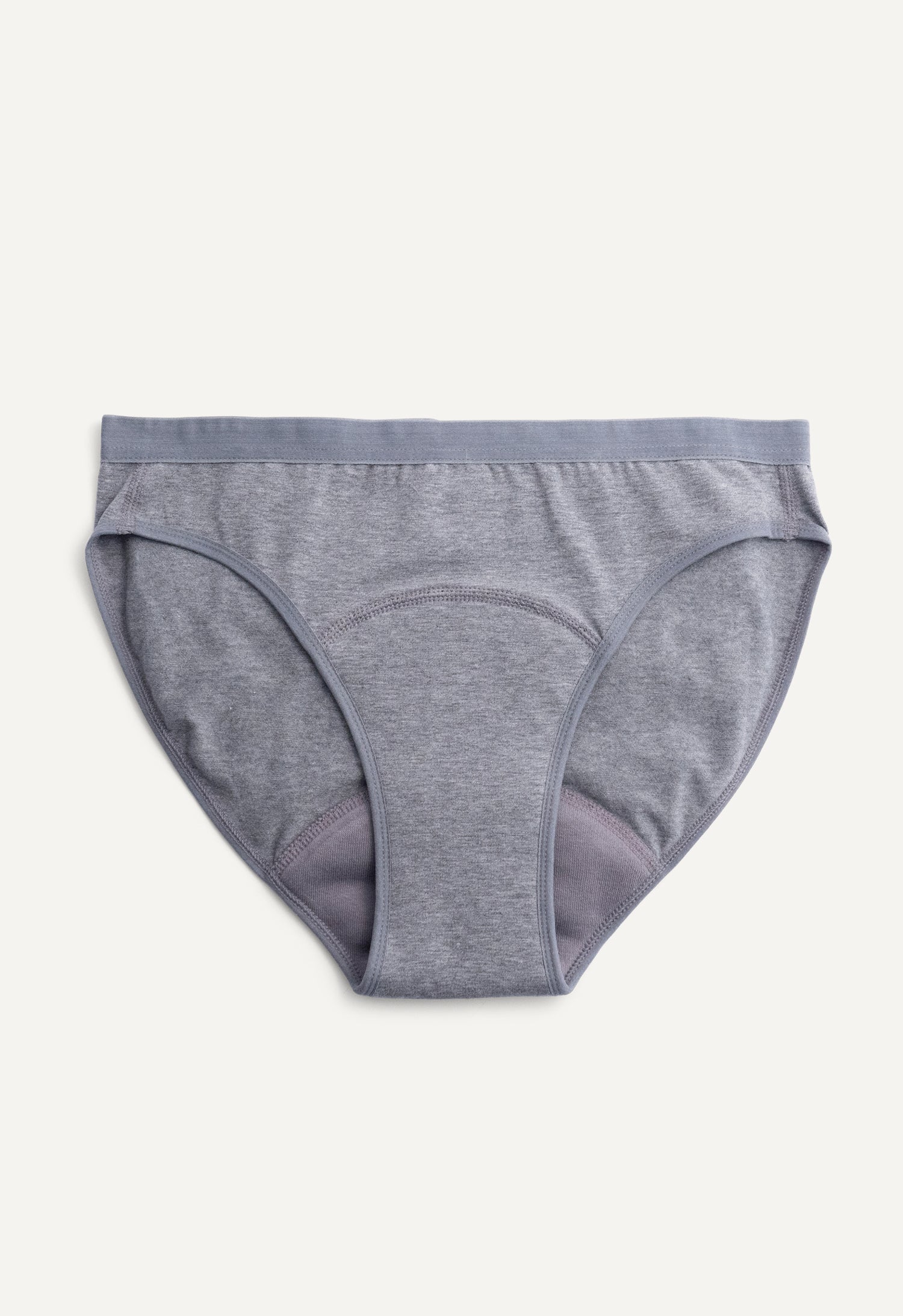 Menstruatiebikini voor middelzware dagen, grijs