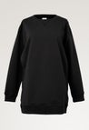 Oversized zwangerschaps-sweatshirt met voedingsopening - Zwart