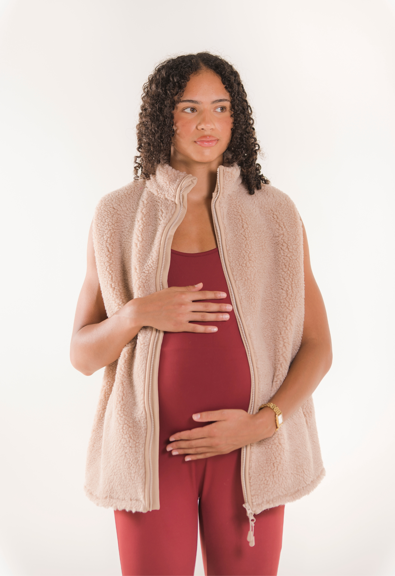 Teddyfleece vest - Beige