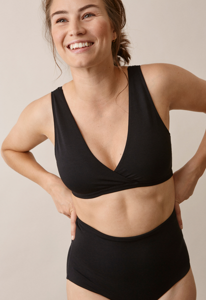 Zachte voedingsbh - Zwart