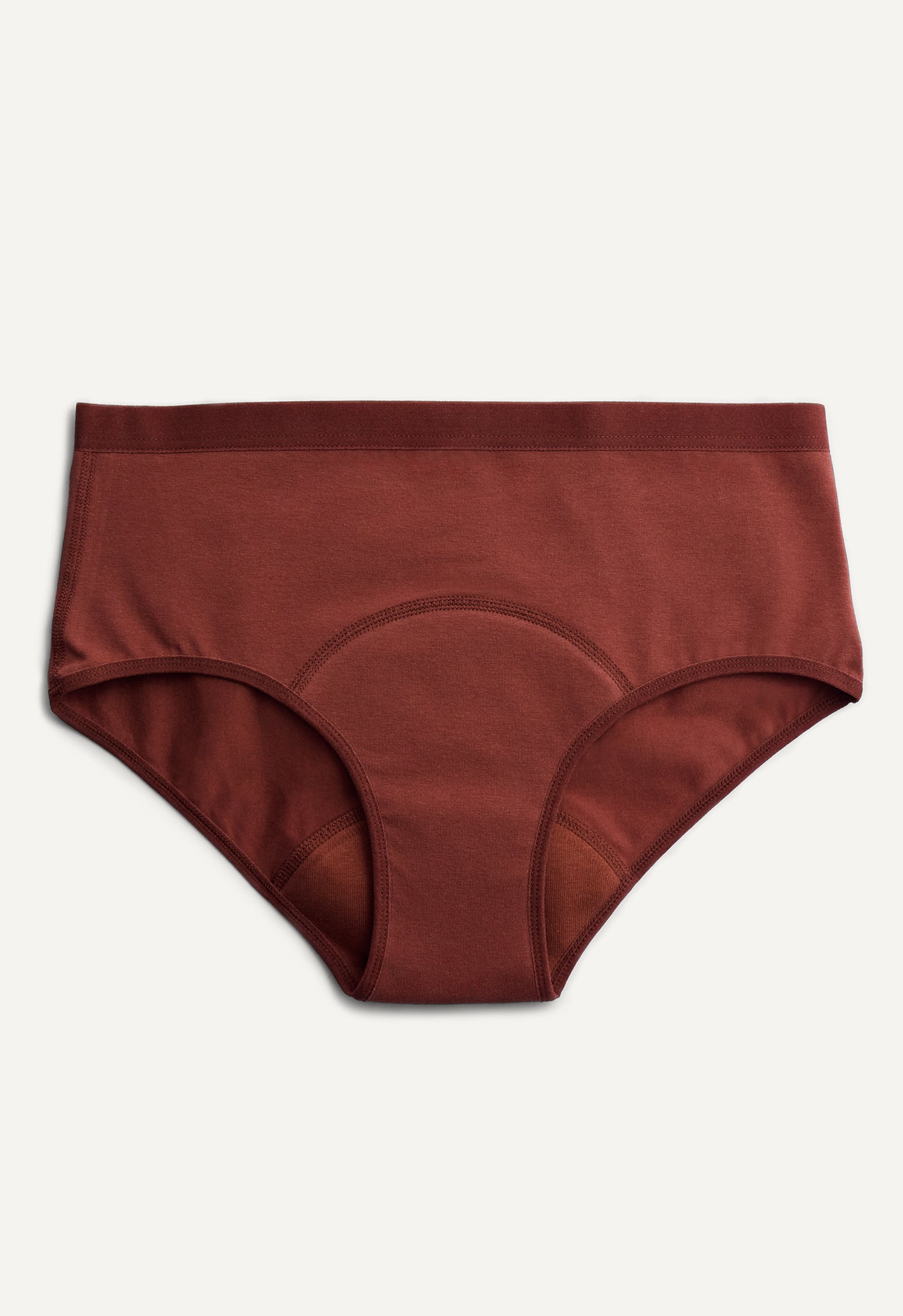 Menstruatieondergoed Hipster, licht, roestbordeaux