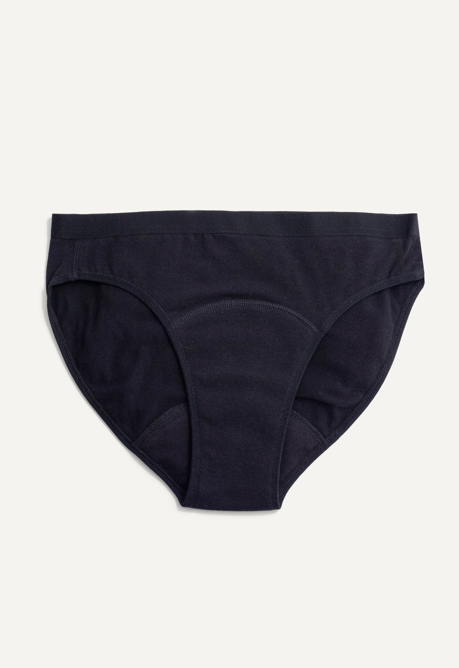 Menstruatiebikini voor lichte menstruatie, zwart