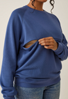 Thermal nursing sweatshirt - Indigoblauw
