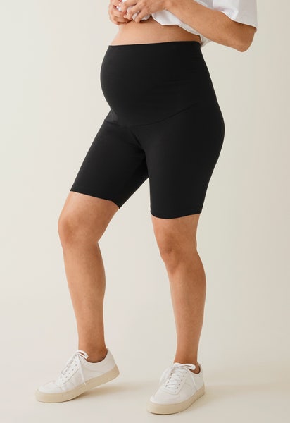 Zwangerschapsbikershorts - Zwart