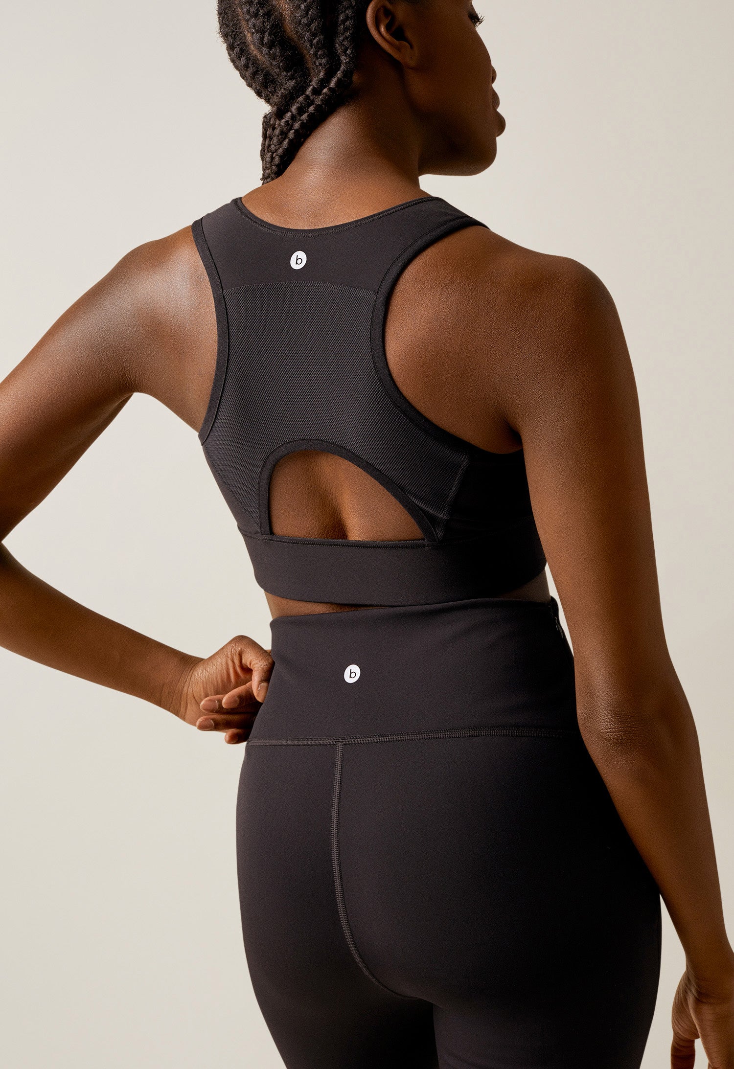 Tech-fleece voedingsbeha - Zwart