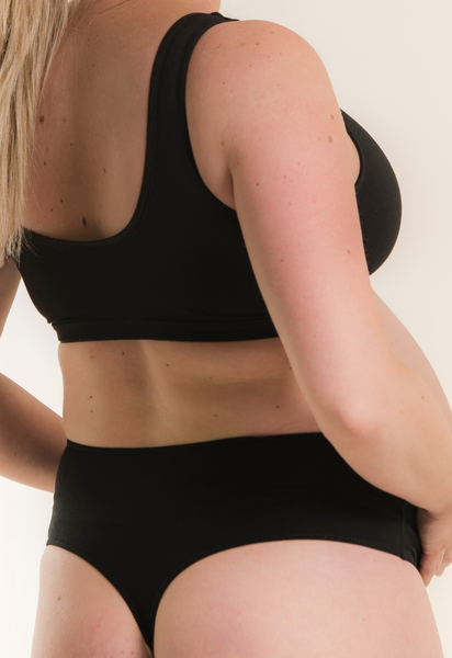 Zwangerschapsstring - Zwart