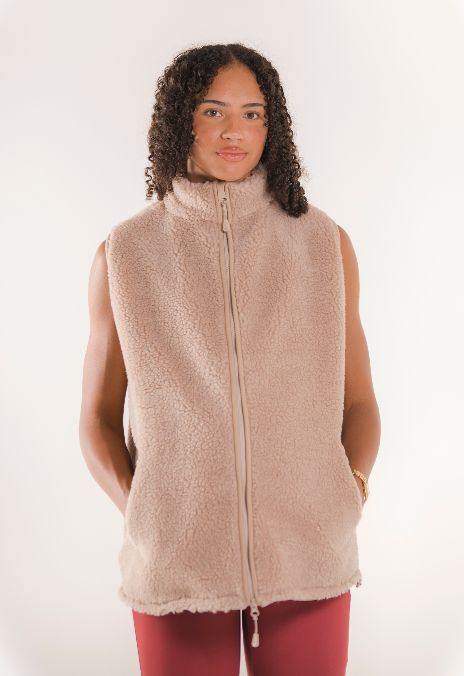 Teddyfleece vest - Beige