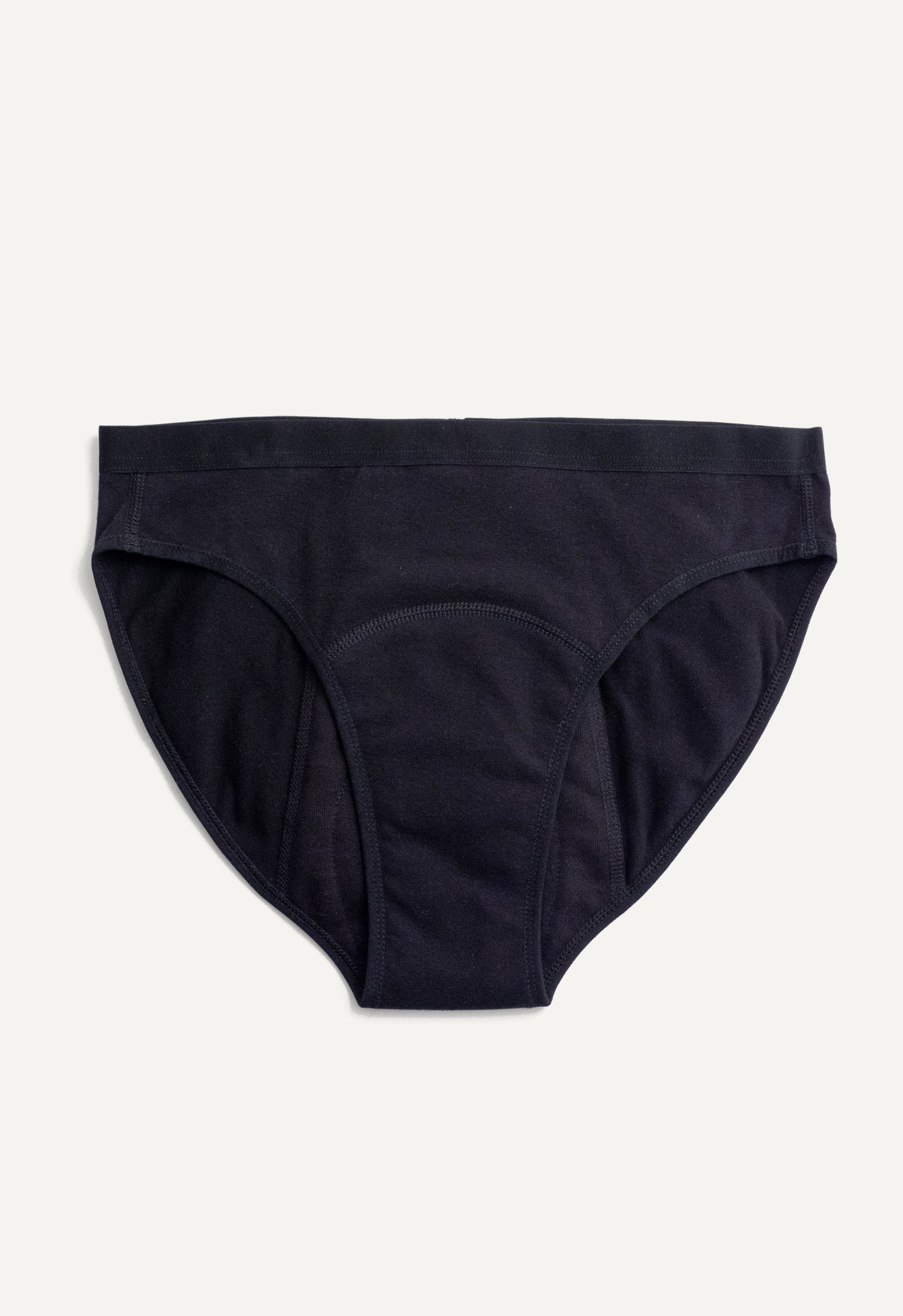 Menstruatiebikini voor zware menstruatie, zwart