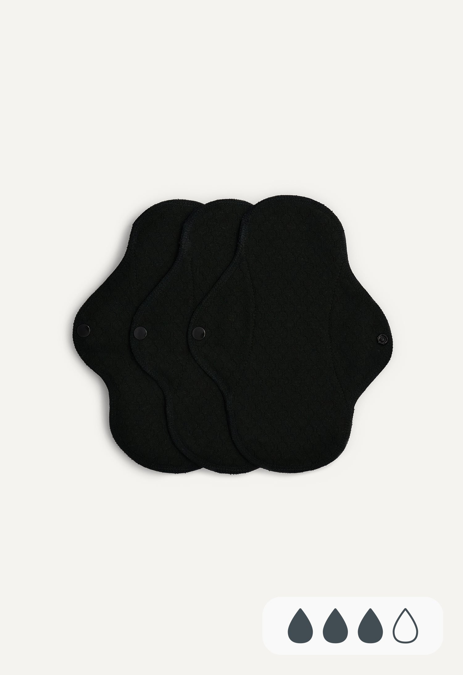 Trainingspads Klein, zwart, 3 stuks