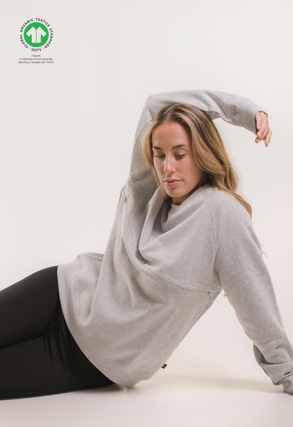Thermal nursing sweatshirt - Grijs melange