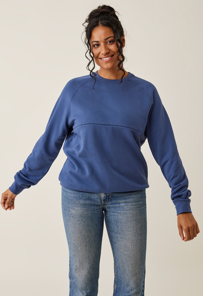 Thermal nursing sweatshirt - Indigoblauw