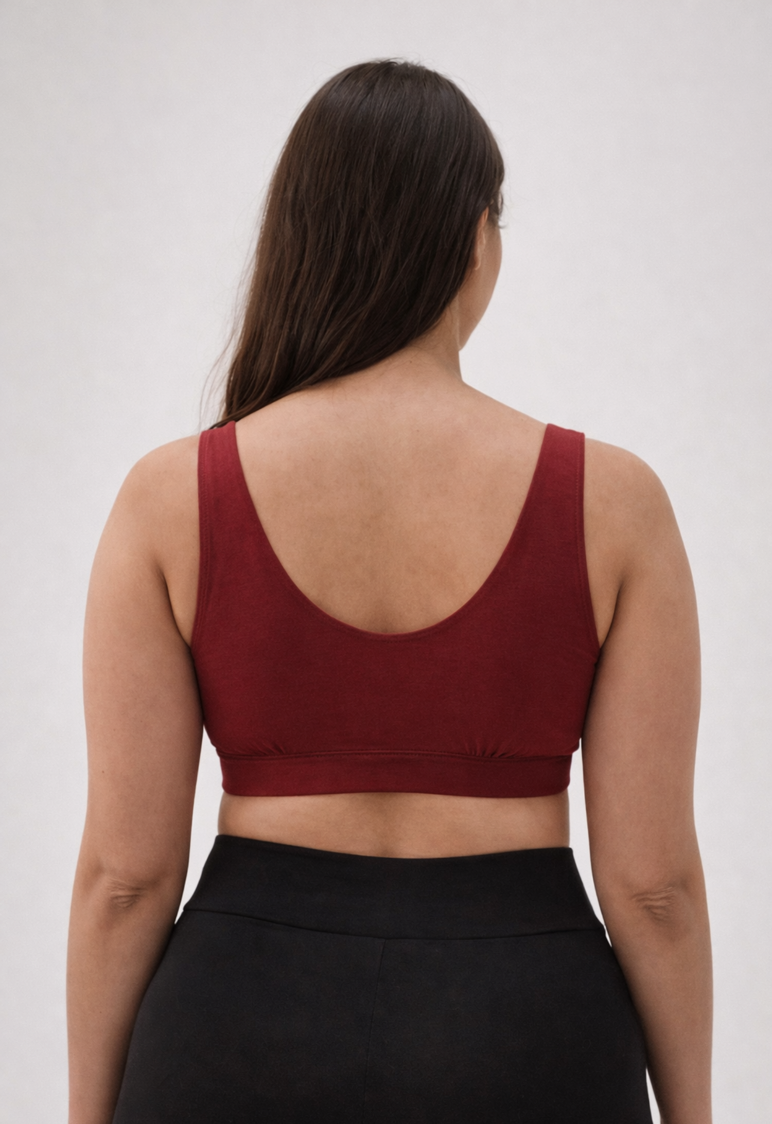 Zachte voedingsbeha 34D - 48DDD-E - Donkerrood