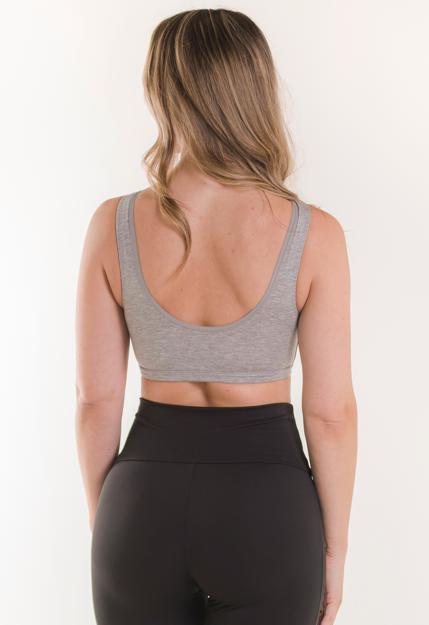 Zachte voedings-bh - Grijs gemêleerd