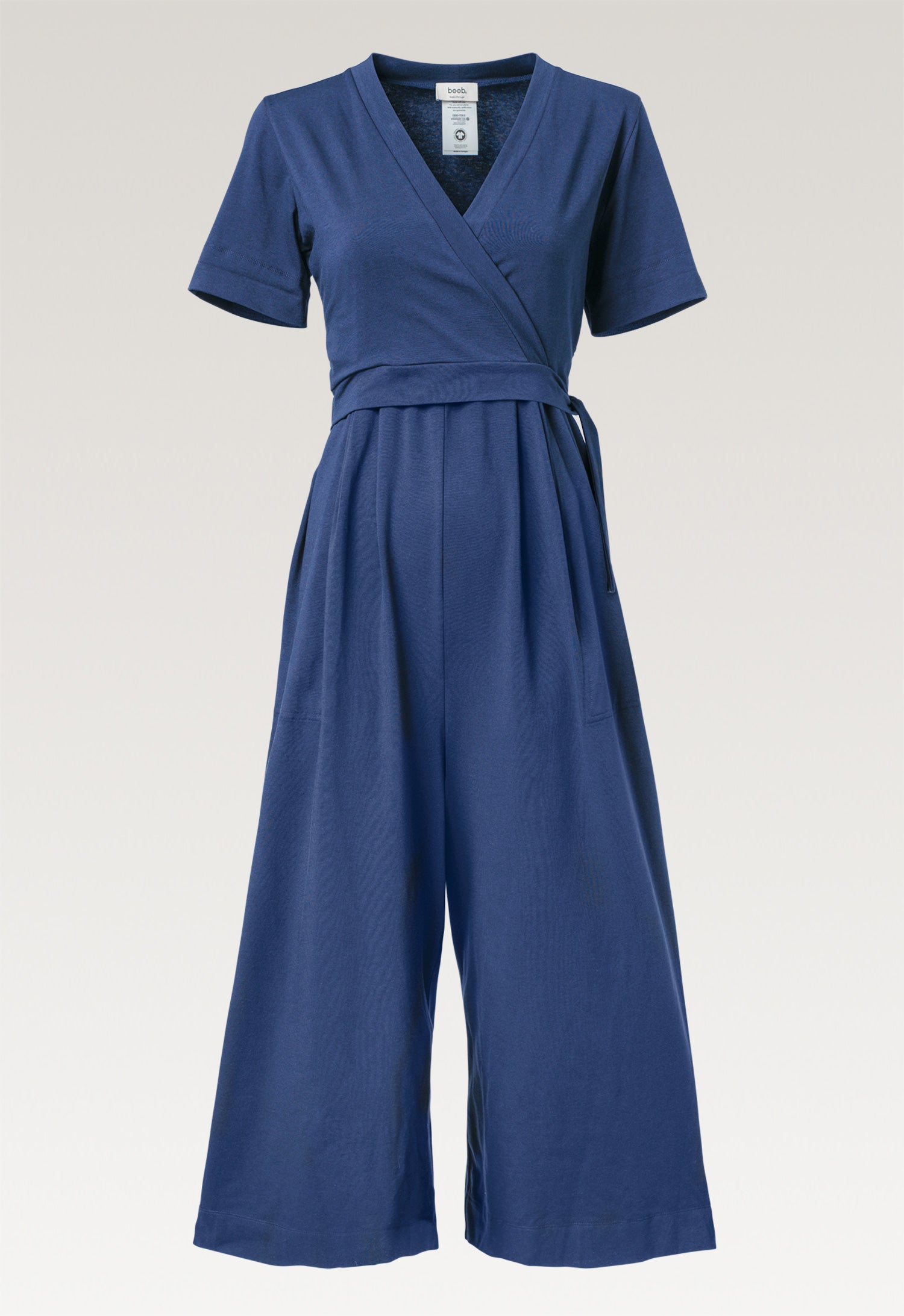 Zwangerschapsjumpsuit met toegang voor borstvoeding - Blauw