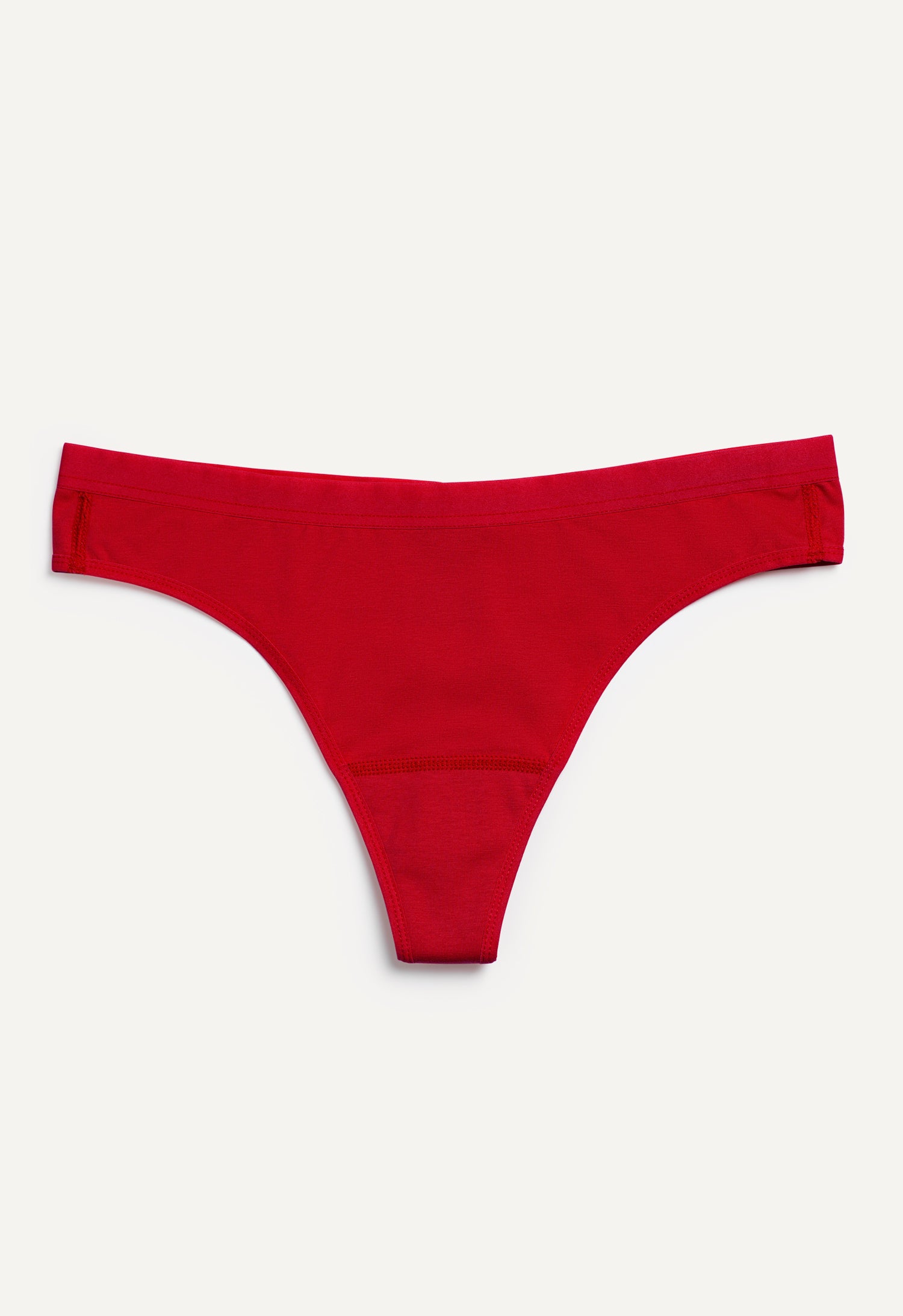 Menstruatieondergoed (string) - licht - rood